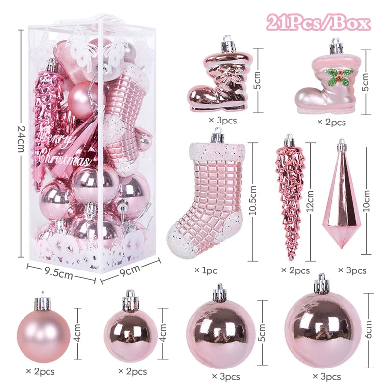 Luxe Kerstballen set met Sneeuwvlokken en Feestelijke Decoratie