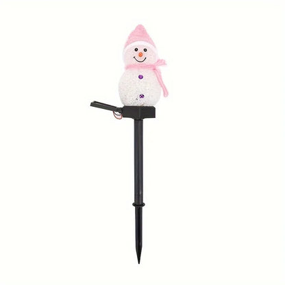 Solar Kerstverlichting Sneeuwpop – Tuinlamp op Zonne-energie IP44 Waterproof