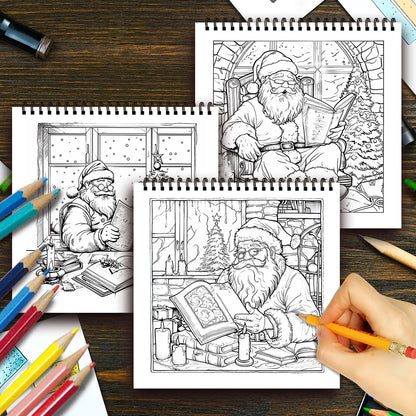 Kleurboek voor volwassenen – Vintage kerstdesigns, 30 vellen